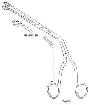 Magill Catheter Introducing Forcep